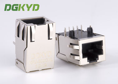 Logam terlindung CAT6 10 Pin Rj45 Connector KRJ -300CNL Kinerja tinggi