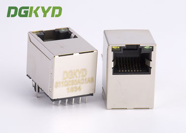 Atas Masuknya Rj45 Lan Jack, Cat6 Gigabit Rj45 Modular Jack Dengan Transformer