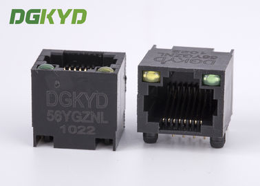DGKYD-56YGZNL Unshielded Ethernet Connector Rj45 Single Port dengan Y / G Led