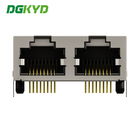RJ45 Network Port Connector Without Light Strip Shielding 8P8C Dual Port DGKYD561288GWA3DY1027