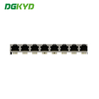 RJ45 Connector 90 Degrees 1x8 RJ45 Female Jack 8 Ports Network Switch Connectors DGKYD561888GWA1DY1022