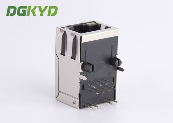 Telecom Connector With Integrated Magnetics RJ45 Modular Jack Single Port 25.4mm