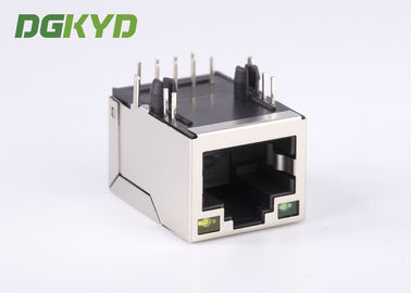Shield RJ45 Modular Jack Female Magnetic Network Port With Lan Transformer