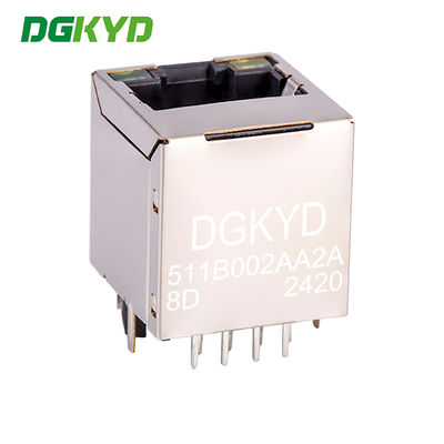 RJ45 Vertical Interface 180 Degree Network Connector 100MB Transformer DGKYD511B002AA2A8D