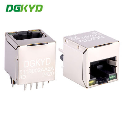 RJ45 Vertical Interface 180 Degree Network Connector 100MB Transformer DGKYD511B002AA2A8D
