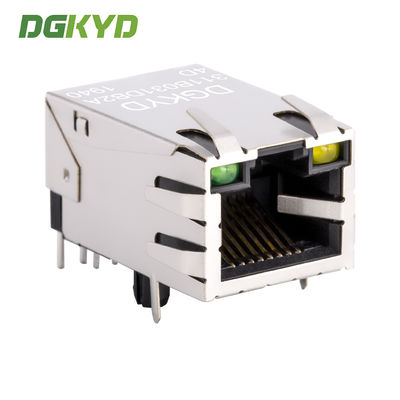RJ45 connector 100Mbps integrated transformer network port single row pin DGKYD311B031DB2A4D