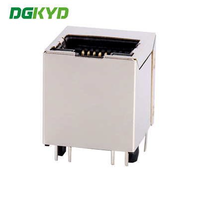 Vertical RJ45 connector 180 degree straight insertion gigabit integrated filter DGKYD511Q066AB1A8D