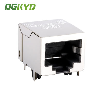 RJ45 network port connector without built-in transformer  network interface single port shield 10 pins 10 contacts rj 45 LAN jack connector  KRJ-5621S10P10CNL