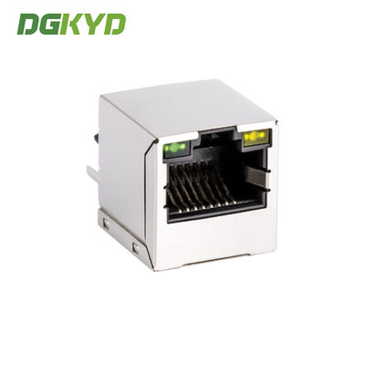RJ45 Ethernet port connector 180 ° direct insertion 100Mbps integrated transformer DGKYD511B109AB2A1D