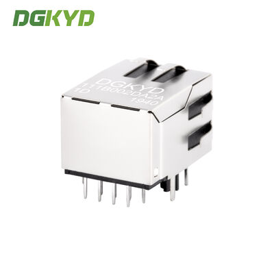 RJ45 network connector 100Mbps integrated transformer industrial network port DGKYD111B002DA2A1D