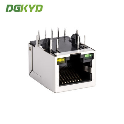 KRJ-138FKNL 10 / 100 Megabit Cat5 Rj45 Connector Module With Magnetics Customized