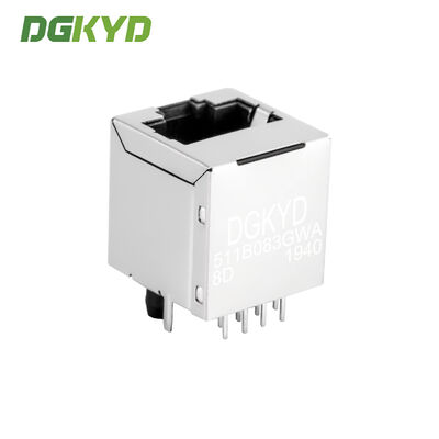RJ45 network port connector 100Mbps integrated transformer vertical network port DGKYD511B083GWA8D