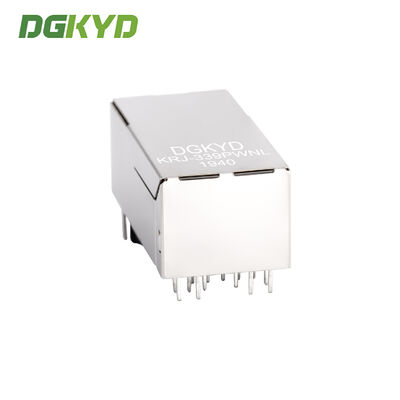 Custom Single Port 33.0mm Rj45 Lan Jack , 1000BASE micro rj45 connector PoE KRJ-339PWNL