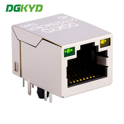 Industrial-Grade Gigabit RJ45 Ethernet Connector with Built-in Magnetics for High Performance Networking
