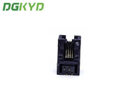 DGKYD53211144IWA1DY3017 Single Port RJ45 Shielded Network Socket No Led Black Plastic Shell Port