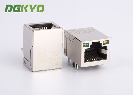 KRJ-H009GYNL Jaringan Gigabit Jack Rj45 Keystone Module Single Port Dengan LED