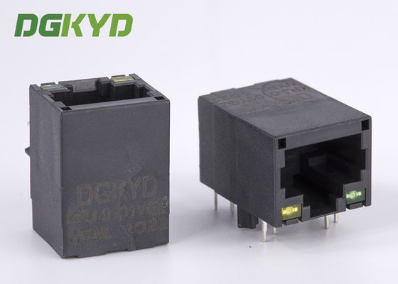 IEEE802.3u 10/100 BASE Jaringan RJ45 Modular Connector Dengan Power Over Ethernet