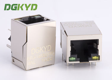 90 Derajat Terlindung 10/100 BASE-T RJ45 Ethernet Jack Dengan Magnetic China Manufacturer