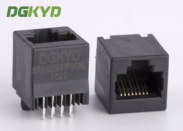 Unshielded 180 Derajat Penyisipan Atas RJ45 Keystone Jack 8p8c Ethernet Socket