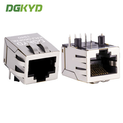 Metal Shielded 100 Base-Tx Cat5 Rj45 Ethernet Connector Dengan Magnetik China Factory KRJ-060FNL