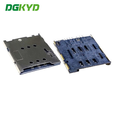 Pemegang kartu MICRO-SIM 1.42H tipe 6+2PUSH yang aman untuk produk elektronik DGKYDSIM142H62A6A2Y3WS286