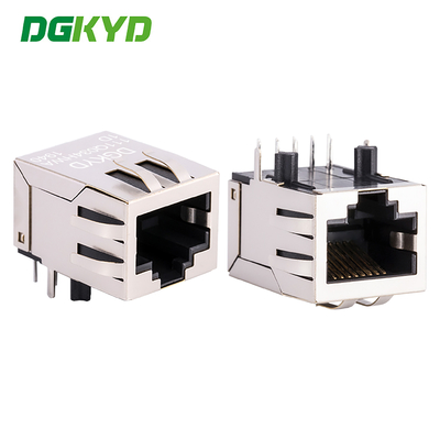 1000BASE Gigabit interface RJ45 konektor RJ45 jaringan port soket dengan perisai dan tidak ada cahaya DGKYD111Q034HWA1D