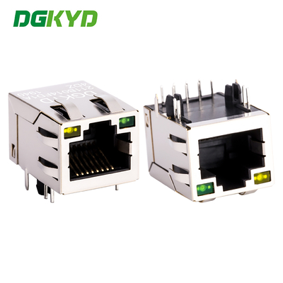 Konektor port jaringan belakang RJ45 100Mbps transformer jaringan terintegrasi DGKYD211B014FD1A4DZ