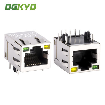 Soket port jaringan RJ45 dengan transformator terintegrasi 100Mbps dan lampu DGKYD211B002FD2A4D