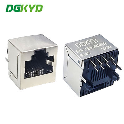 DGKYD52A1188GWA3DY9143 Konektor RJ45 8P8C Sejajar In-Line Soket 180 Derajat