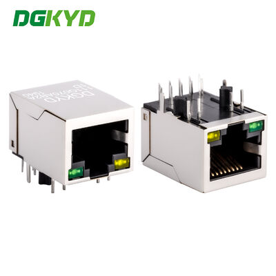Konektor RJ45 1X1 1000BASE TAB-DOWN soket jaringan konektor Ethernet antarmuka RJ45 DGKYD111Q070AB2A1D
