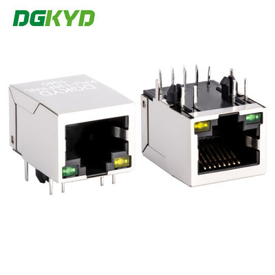 KRJ-138FKNL 10 / 100 Megabit Modul Konektor Cat5 Rj45 Dengan Magnetik Disesuaikan