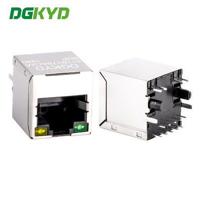 Transformer RJ45 vertikal 180 derajat dengan POE+ 10/100 Mbps Jaringan Antarmuka DGKYD511B178AC2A8DP