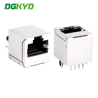 Jack LAN RJ45 100 Base-tx Masuk Vertikal Kinerja Tinggi Komunikasi IEEE 802.3 KRJ-180RNL