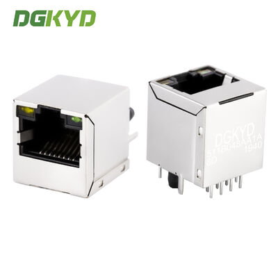 100MHz Filter Terintegrasi Through-hole RJ45 Transformer Terintegrasi 8P8C DGKYD511B048AA1A8D