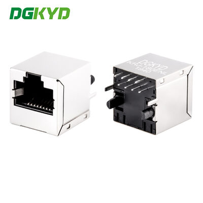 180 derajat Vertikal Entry 10/100 Base Magnetic RJ45 Connector Module Shielded KRJ-180ENL