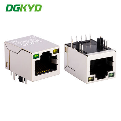 Konektor Ethernet Gigabit RJ45 Kelas Industri dengan Magnet Bawaan untuk Jaringan Berkinerja Tinggi
