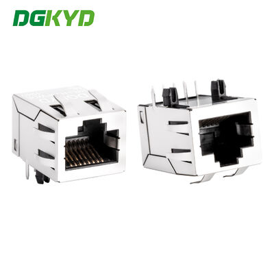 Konektor Lan RJ45 100 BASE dengan Tab Transformer hingga Jack Modular Megabit Ethernet