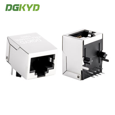 10/100 Base CAT5 Industrial Network Interface Shielded RJ45 Connector dengan Transformer