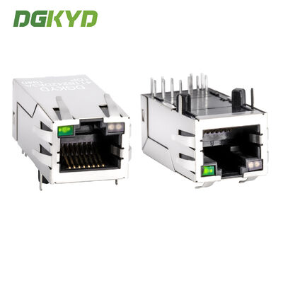 Jack Modular RJ45 Berpelindung dengan Filter Ethernet Terintegrasi untuk Aplikasi Jaringan 100Mbps