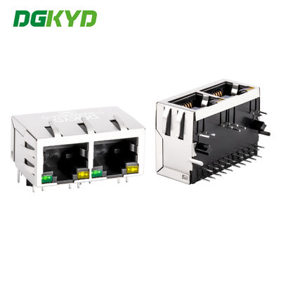 Konektor RJ45 Kelas Industri dengan Pelapisan Emas 6u untuk Gigabit Ethernet