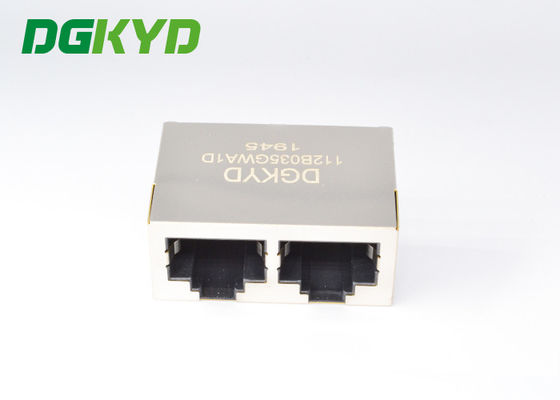 1x2 8P8C Net Socket 10M Konektor Jaringan RJ45