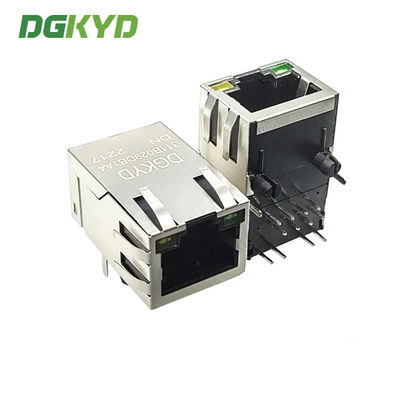 DGKYD311B029DB1A4DN PCB Mount Integrated Magnetics RJ45 Jack Modul Tab Up Cat5 Ethernet Socket OEM